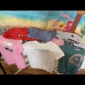 Girls name brand tshirts.  Excellent shape!